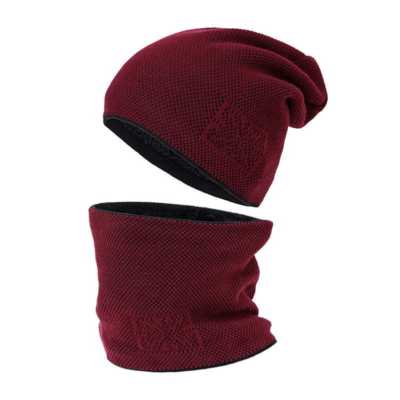 Brushed And Padded Hats Scarf Set