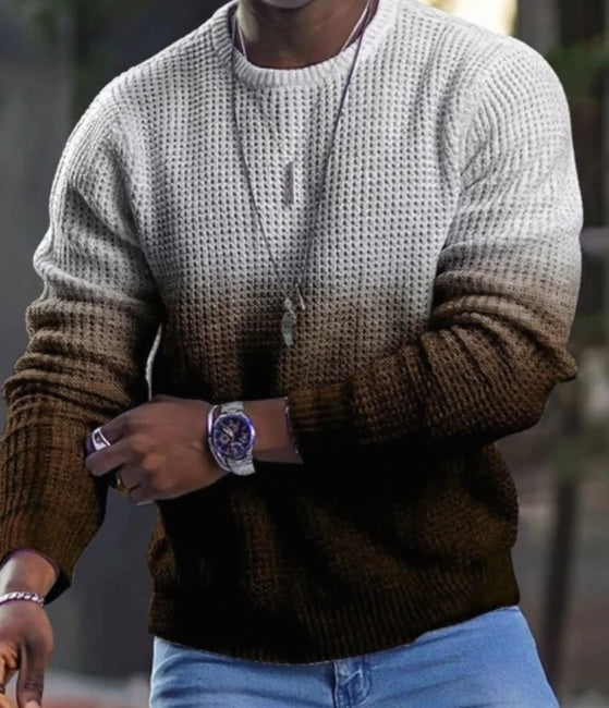 Men"s 3D Pullover Casual Tops Long Sleeve T-Shirts