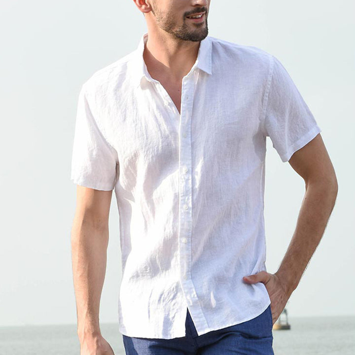 Men's short-sleeved casual shirt