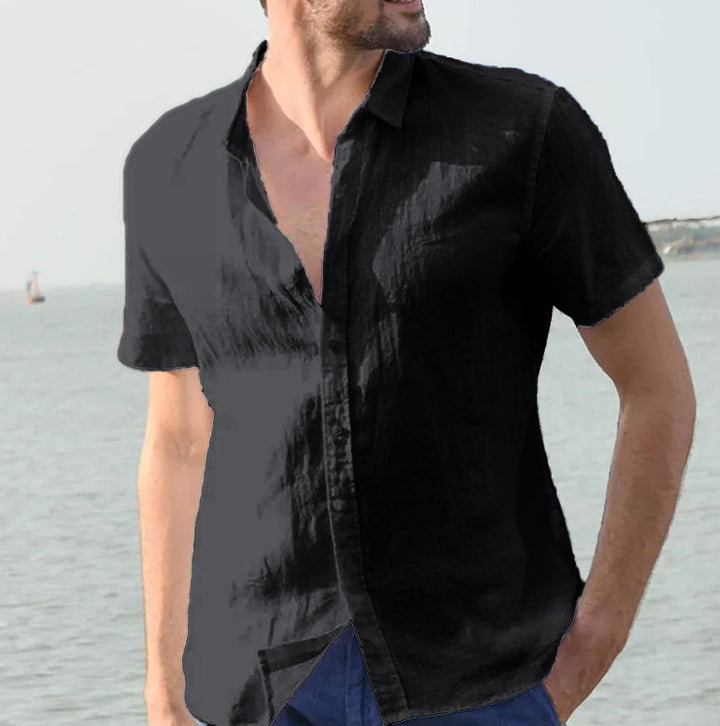 Men's short-sleeved casual shirt