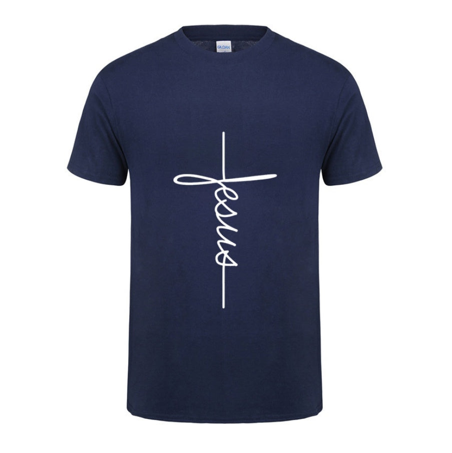 Jesus Cross T-shirts Men, Women, Short Sleeve