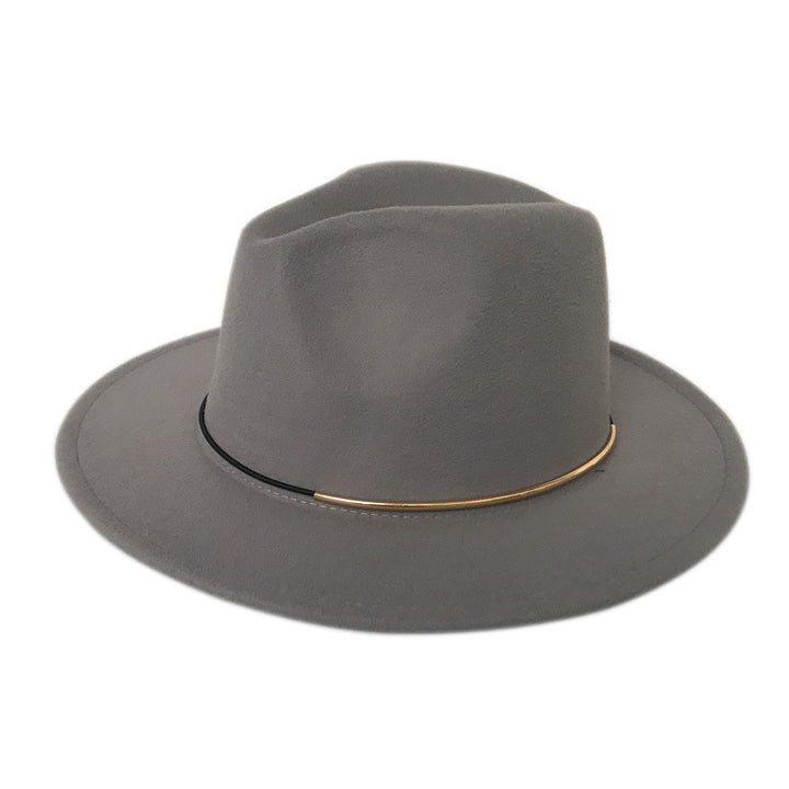 A1 Women's Trendy Hats Gold Buckle Jazz Hat