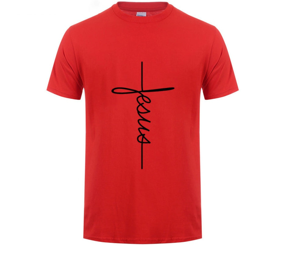 Jesus Cross T-shirts Men, Women, Short Sleeve