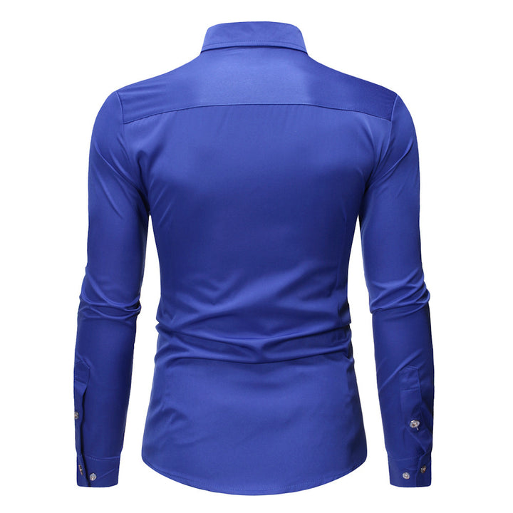 Men's Wedding Tuxedo Shirt, Slim Fit Long Sleeve