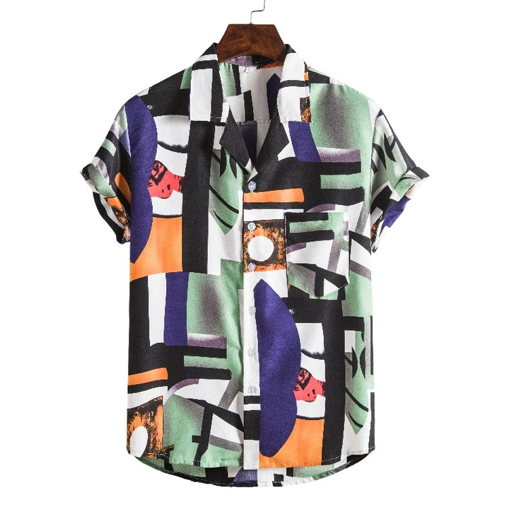 Men's short sleeve beach shirts