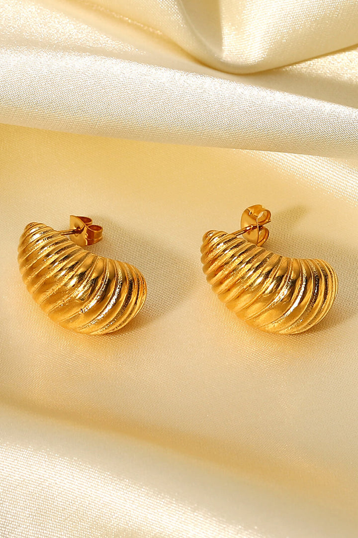 Shell Shore Spiral Stud Earrings - DRG Boutique Apparel & Accessories LLC