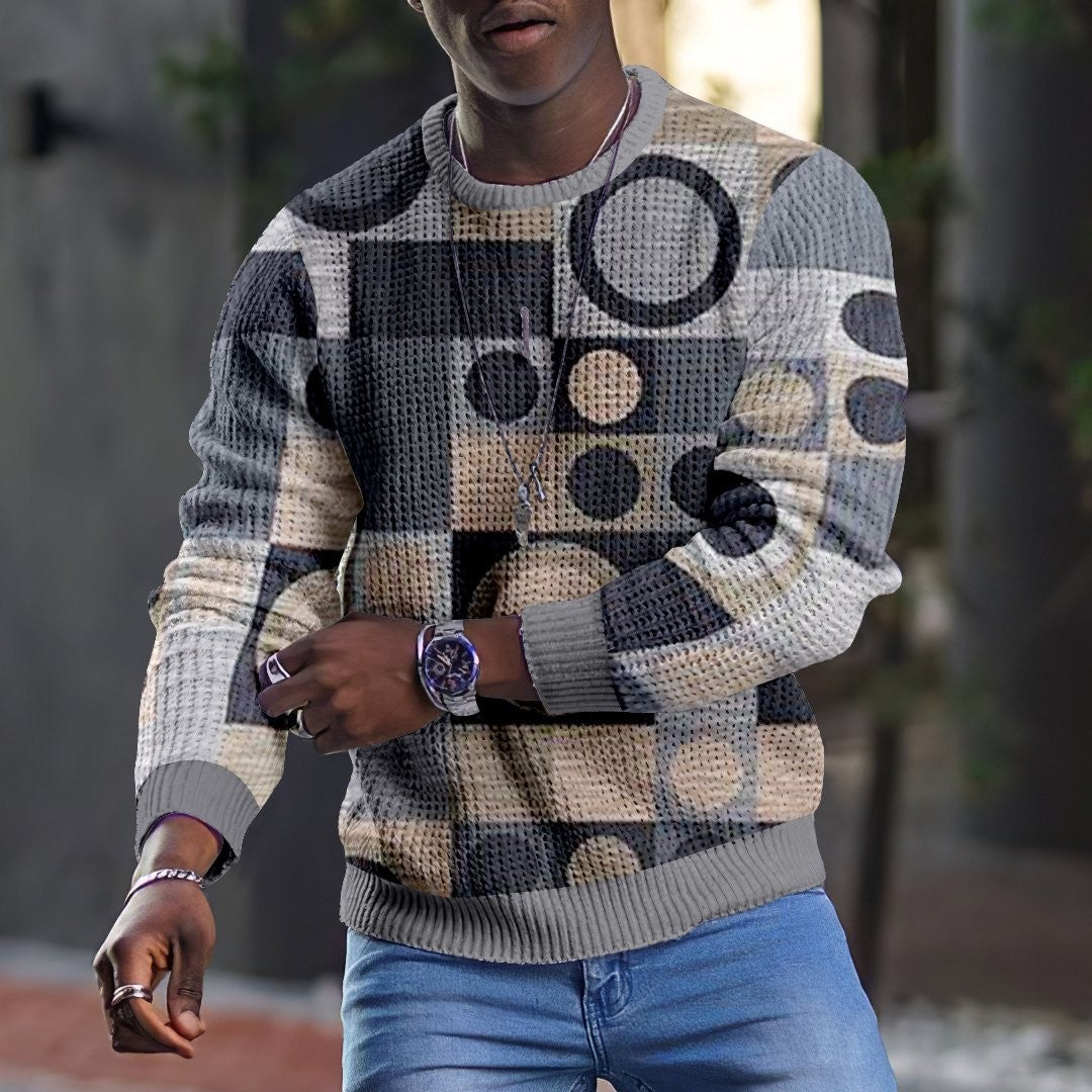 Men"s 3D Pullover Casual Tops Long Sleeve T-Shirts
