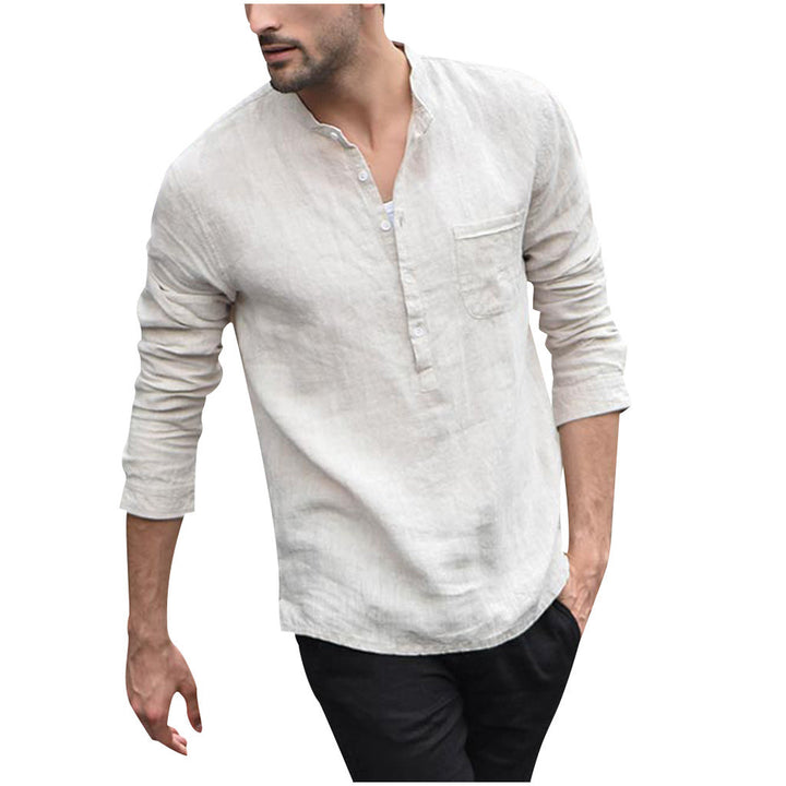 Men's Vintage 1/2 Button-up Shirt