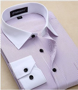 Men's Plus Size Business Long Sleeve Shirts
