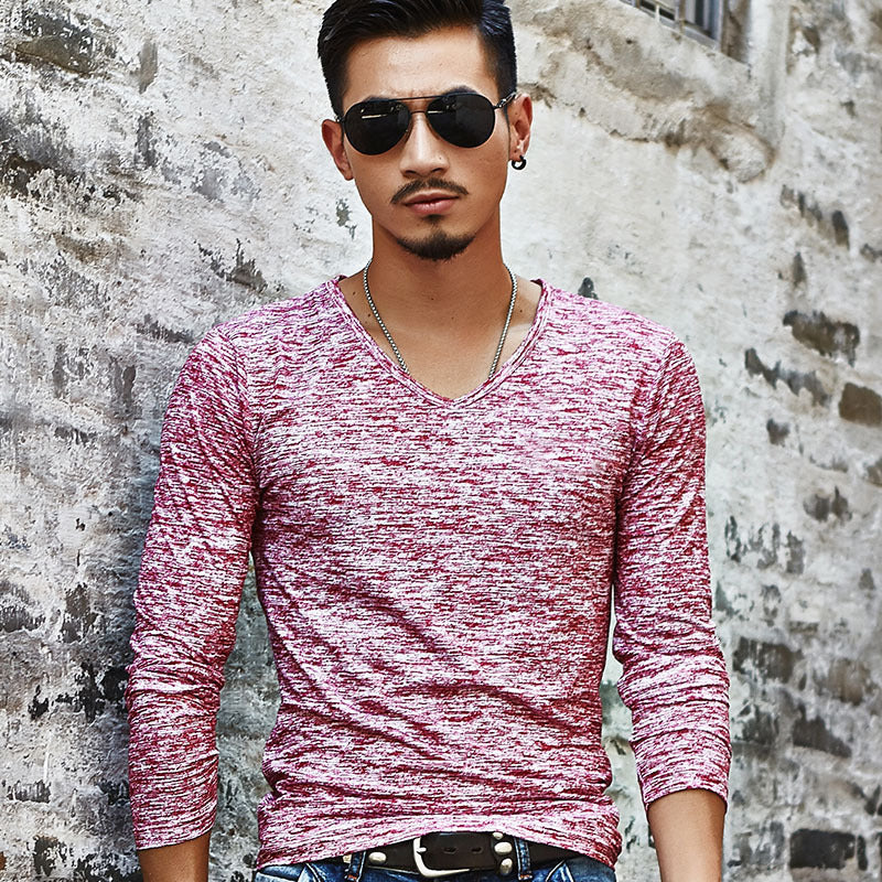 Autumn winter new men's long sleeved T-shirts