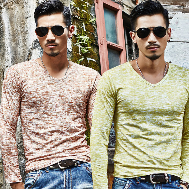 Autumn winter new men's long sleeved T-shirts