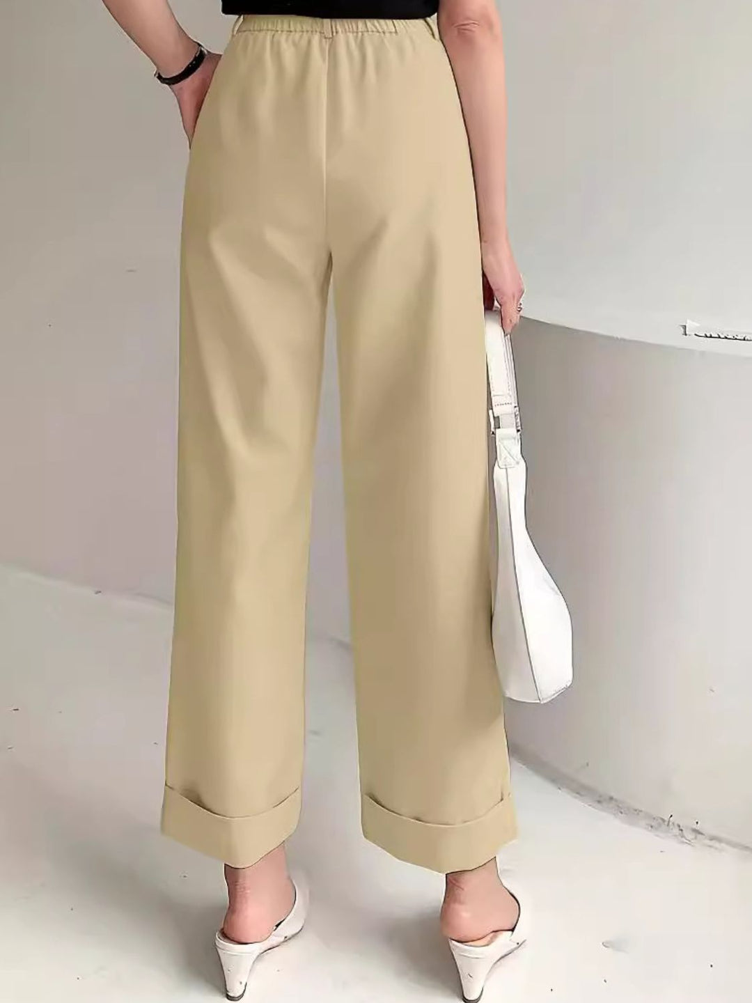 Full Size High Waist Pants - DRG Boutique Apparel & Accessories LLC