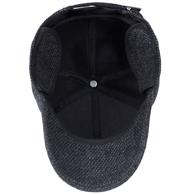 Men's middle-aged and elderly woolen hats winter outdoor