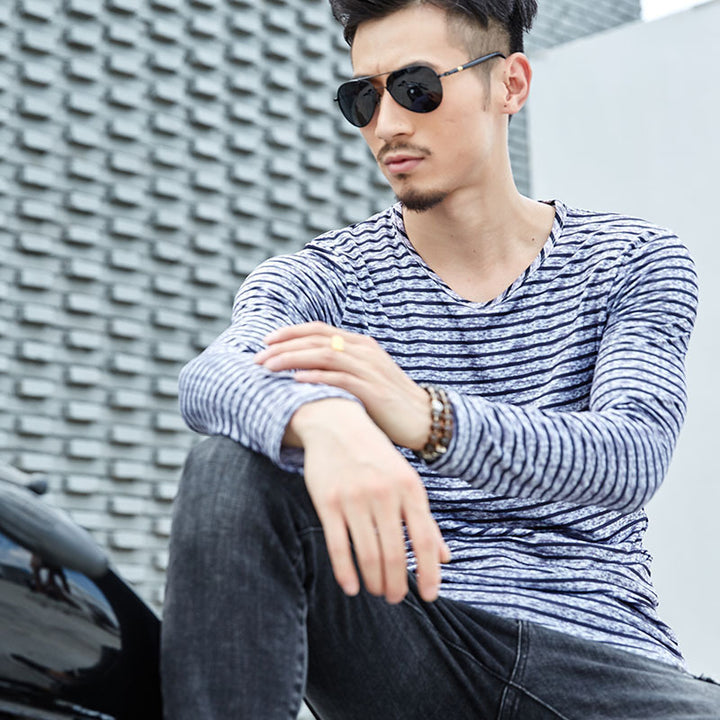 Autumn winter new men's long sleeved T-shirts