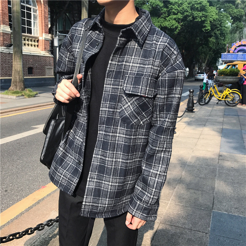 Korean Style Loose Long-sleeved Shirts For Men & Women