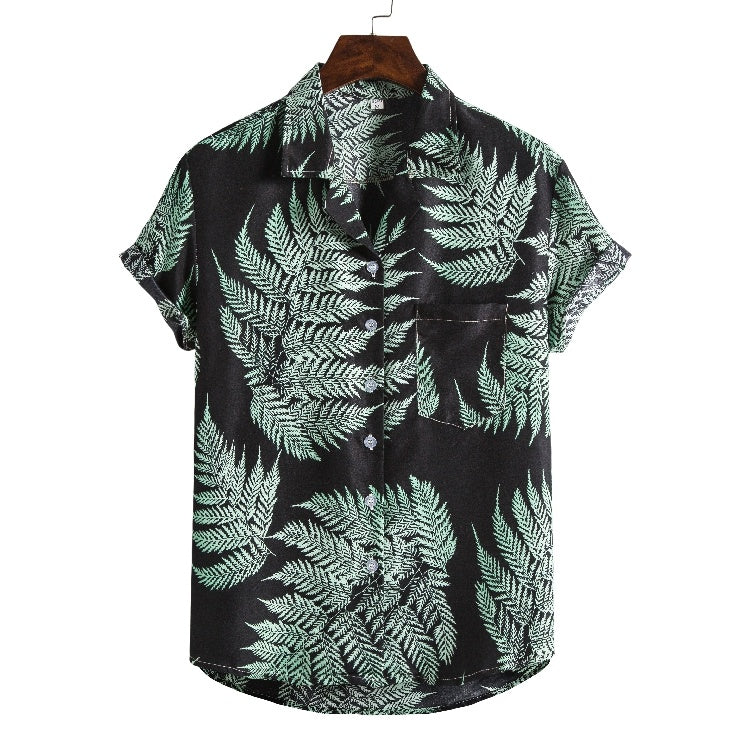 Men's short sleeve beach shirts