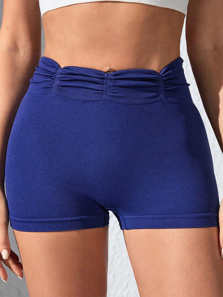 Ruched High Waist Active Shorts - DRG Boutique Apparel & Accessories LLC