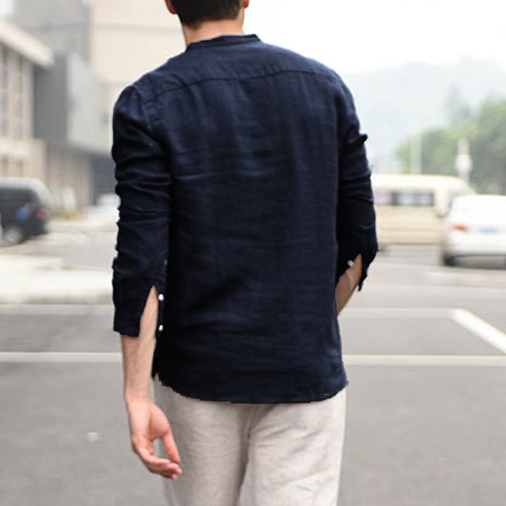 Men's Vintage 1/2 Button-up Shirt
