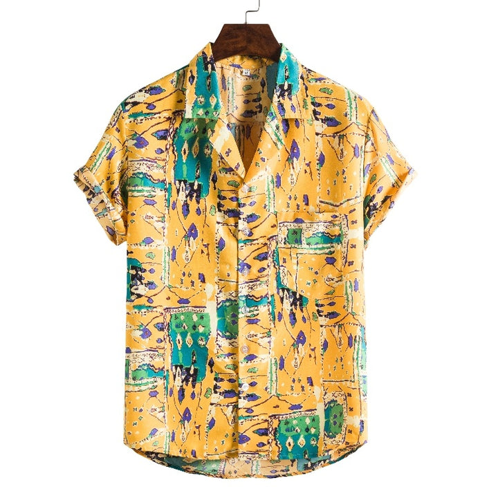 Men's short sleeve beach shirts
