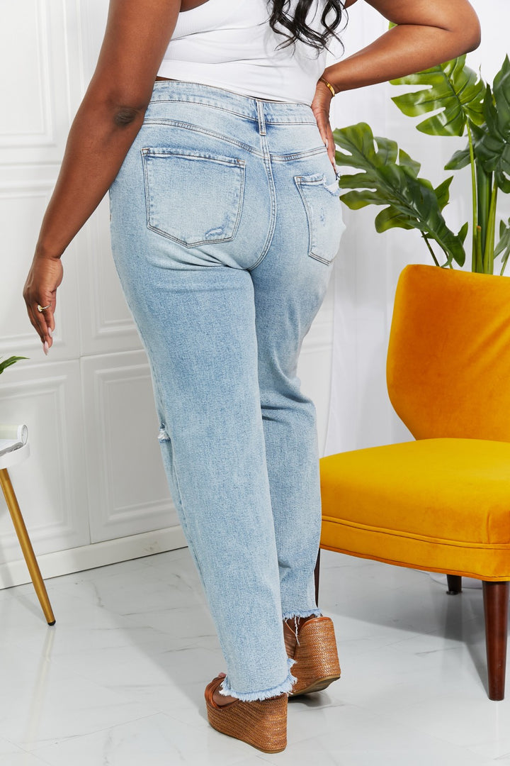 Vervet by Flying Monkey Full Size Allie 90's Dad Jeans - DRG Boutique Apparel & Accessories LLC