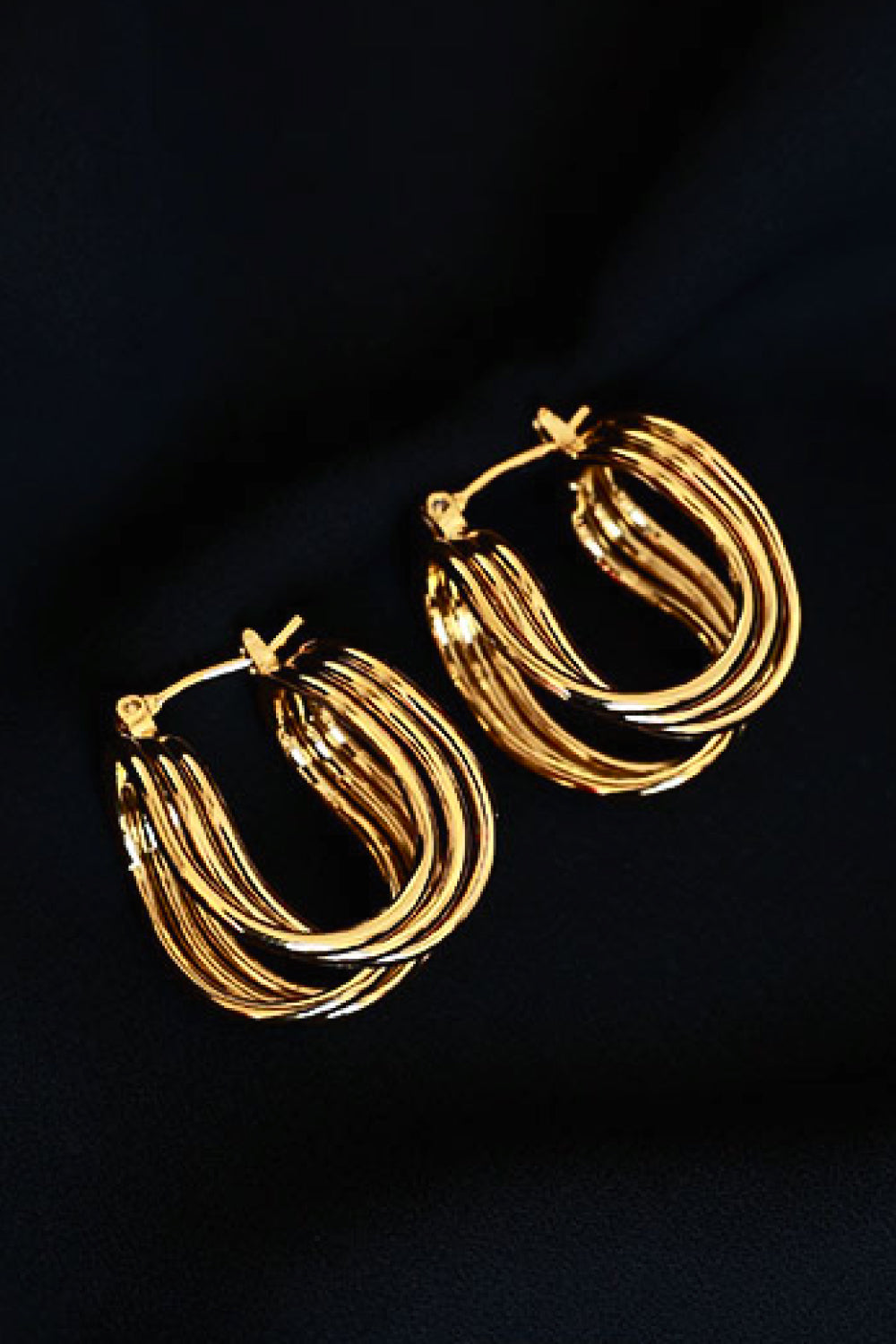 U-Shaped Hoop Earrings - DRG Boutique Apparel & Accessories LLC