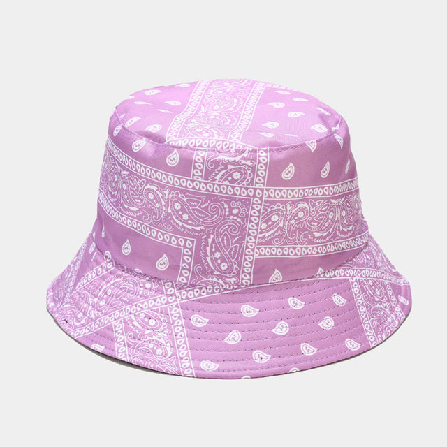 Bandana Print Bucket Hats With Multiple Colorways