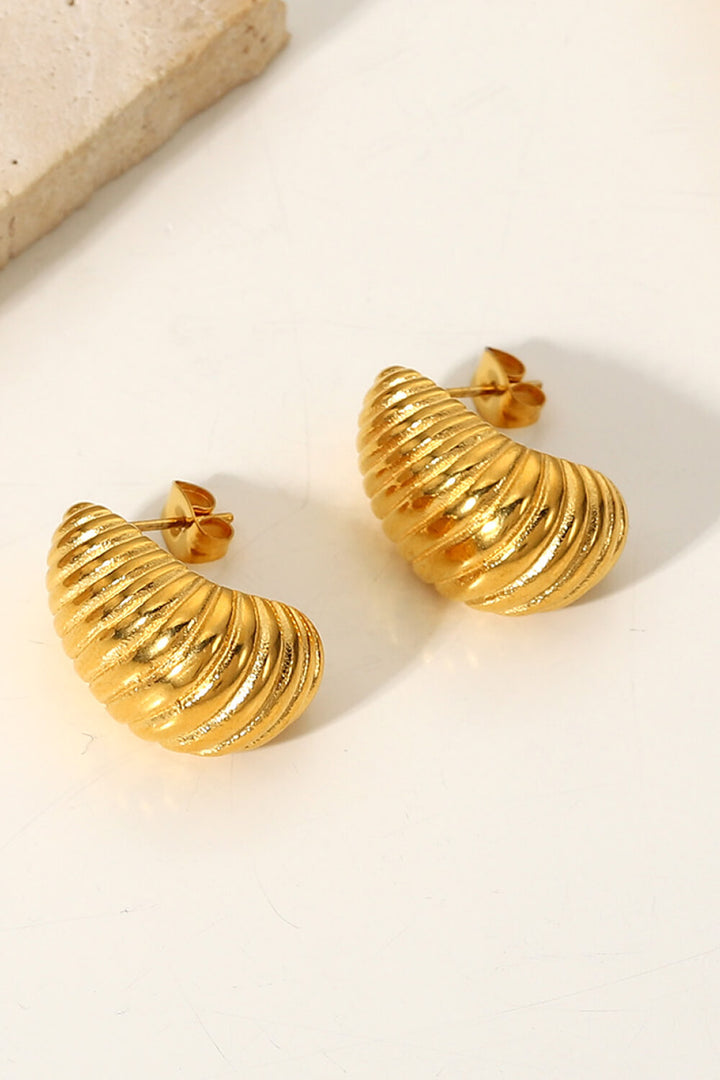 Shell Shore Spiral Stud Earrings - DRG Boutique Apparel & Accessories LLC