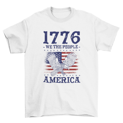 1776 America Patriotic Freedom T-shirt - DRG Boutique Apparel & Accessories LLC