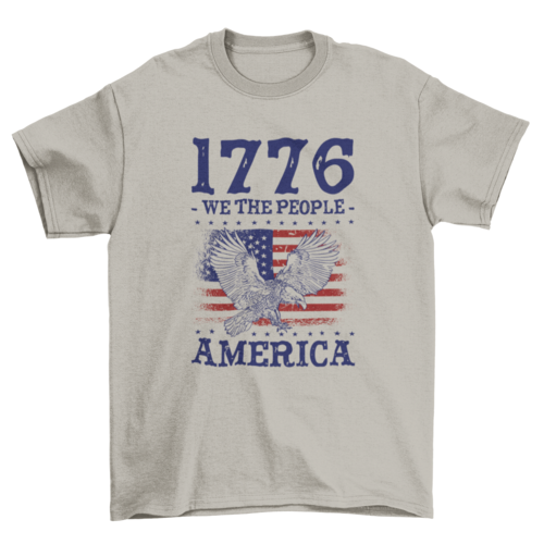 1776 America Patriotic Freedom T-shirt - DRG Boutique Apparel & Accessories LLC