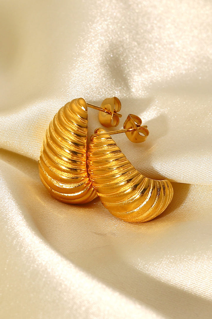 Shell Shore Spiral Stud Earrings - DRG Boutique Apparel & Accessories LLC