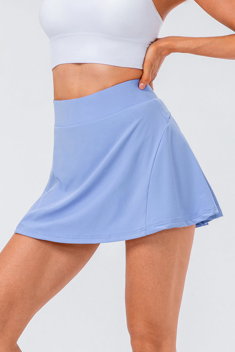 High Waist Pleated Active Skirt - DRG Boutique Apparel & Accessories LLC