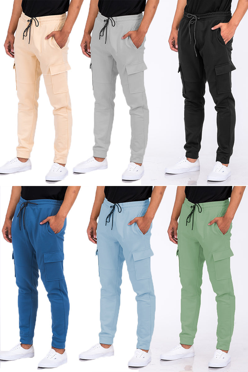 Cotton Blend Cargo Joggers - DRG Boutique Apparel & Accessories LLC