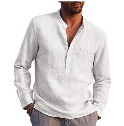 Men's Vintage 1/2 Button-up Shirt