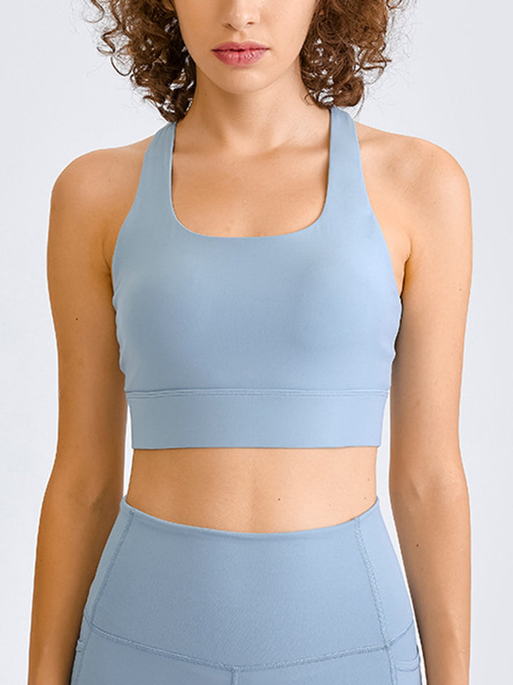 Millennia Double Take Square Neck Racerback Cropped Tank - DRG Boutique Apparel & Accessories LLC