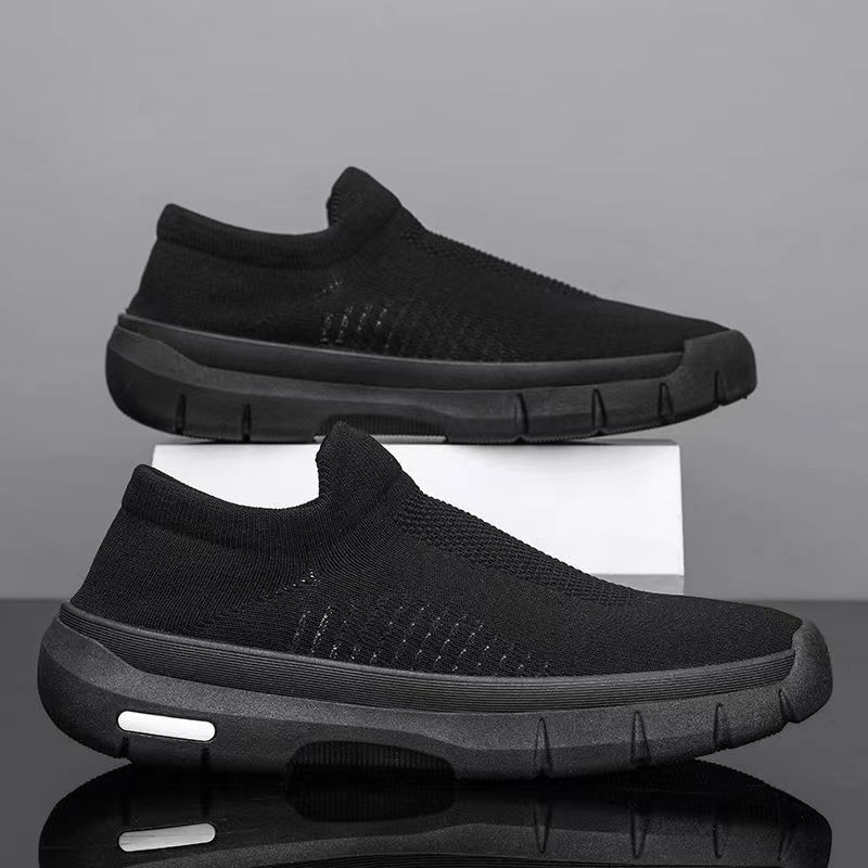 Breathable Mesh Sports Shoes Men Casual Slip-on Socks Shoes Flats Sneakers