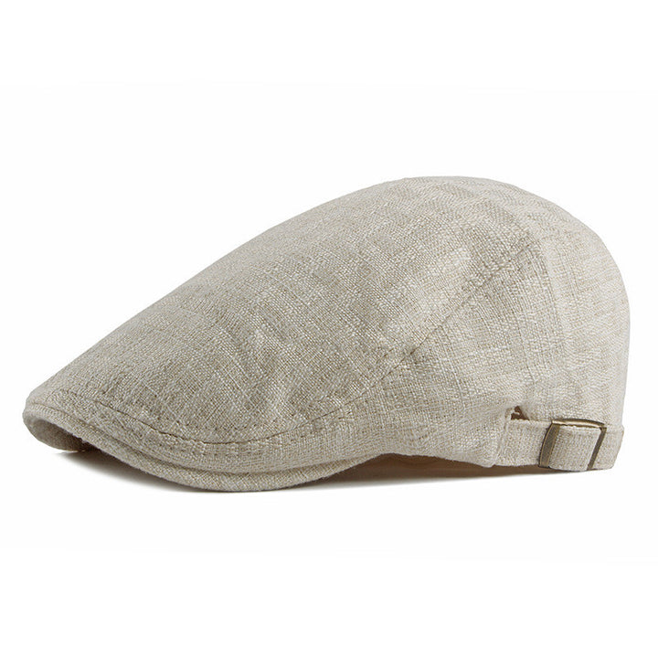 Men's British Retro Breathable Simple Light Board Advance Hats