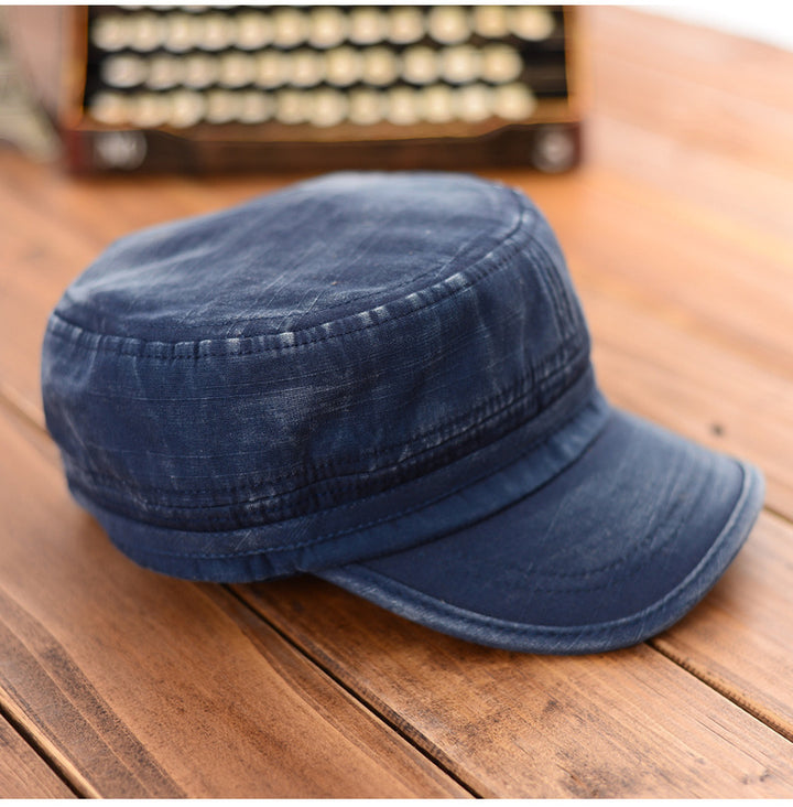 Visor Hats Made Of Old Washed Flat Top