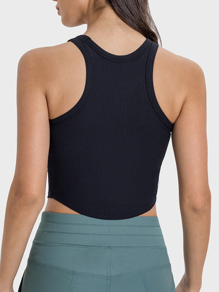 Millennia Round Neck Racerback Active Tank - DRG Boutique Apparel & Accessories LLC