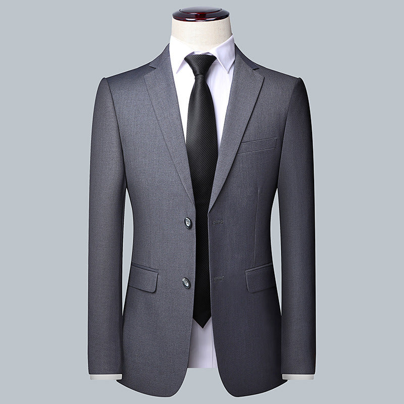 Casual Men's Suit Set Slim Fit Formal Groom Wedding Dress