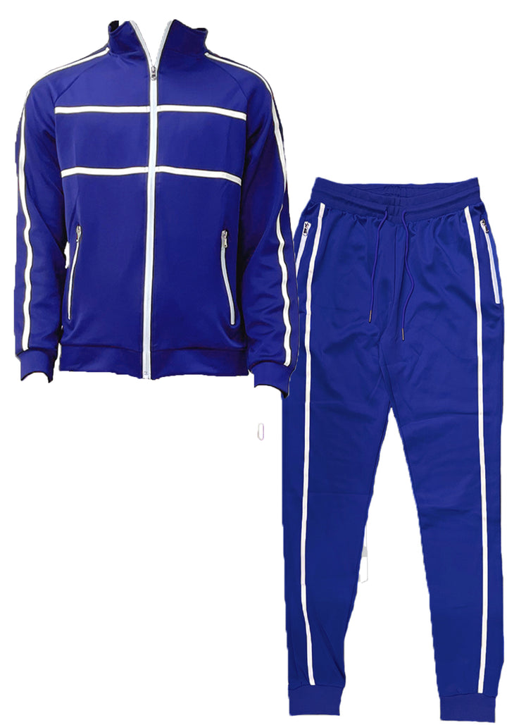 Jordan Tape Track Jacket and Jogger Set - DRG Boutique Apparel & Accessories LLC