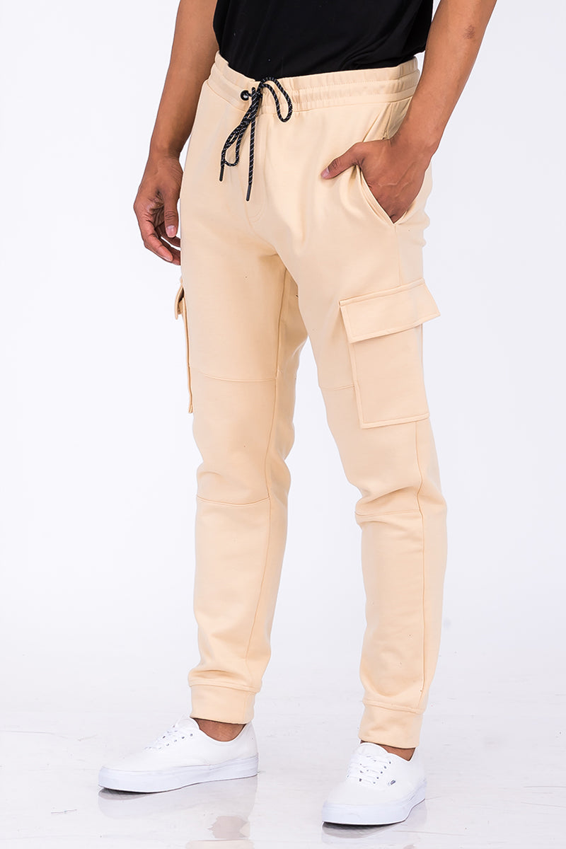 Cotton Blend Cargo Joggers - DRG Boutique Apparel & Accessories LLC