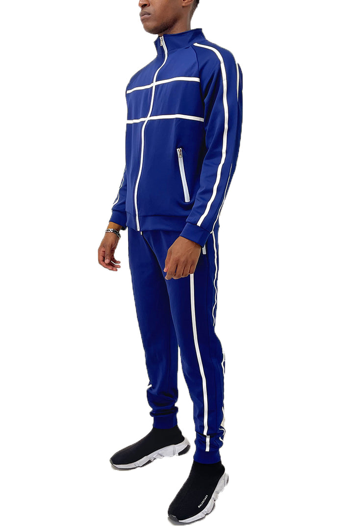 Jordan Tape Track Jacket and Jogger Set - DRG Boutique Apparel & Accessories LLC