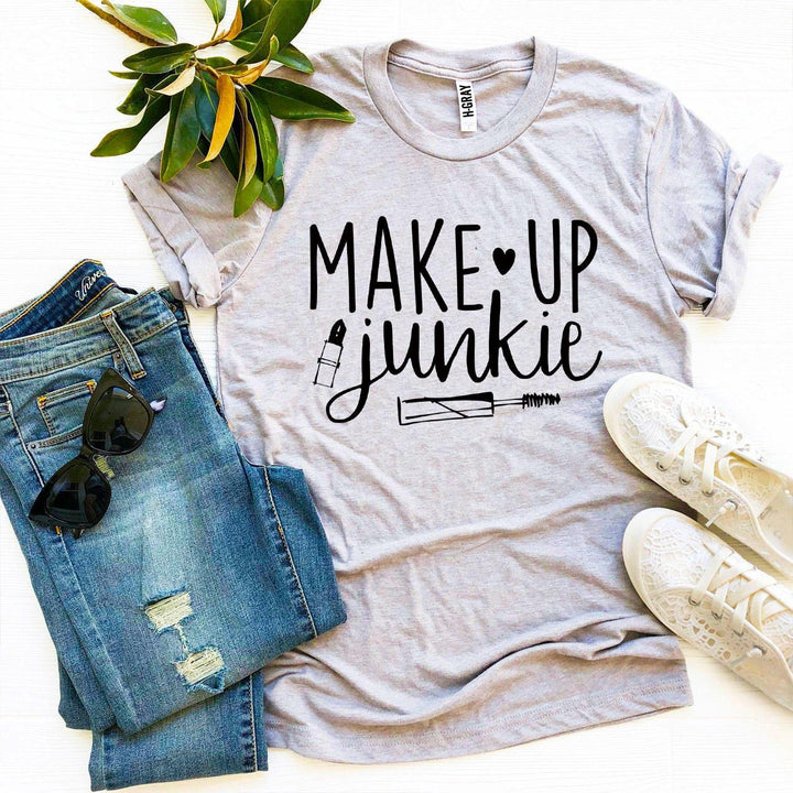 Make Up Junkie T-shirt - DRG Boutique Apparel & Accessories LLC