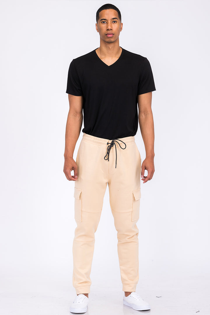 Cotton Blend Cargo Joggers - DRG Boutique Apparel & Accessories LLC