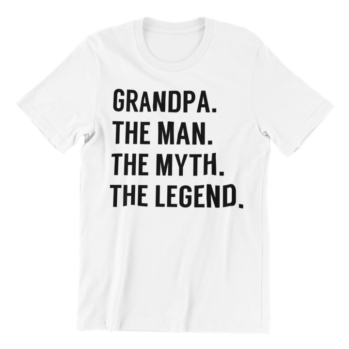 Grandpa Father's Day Shirt, Grandpa The Man The Myth The Legend Shirt - DRG Boutique Apparel & Accessories LLC