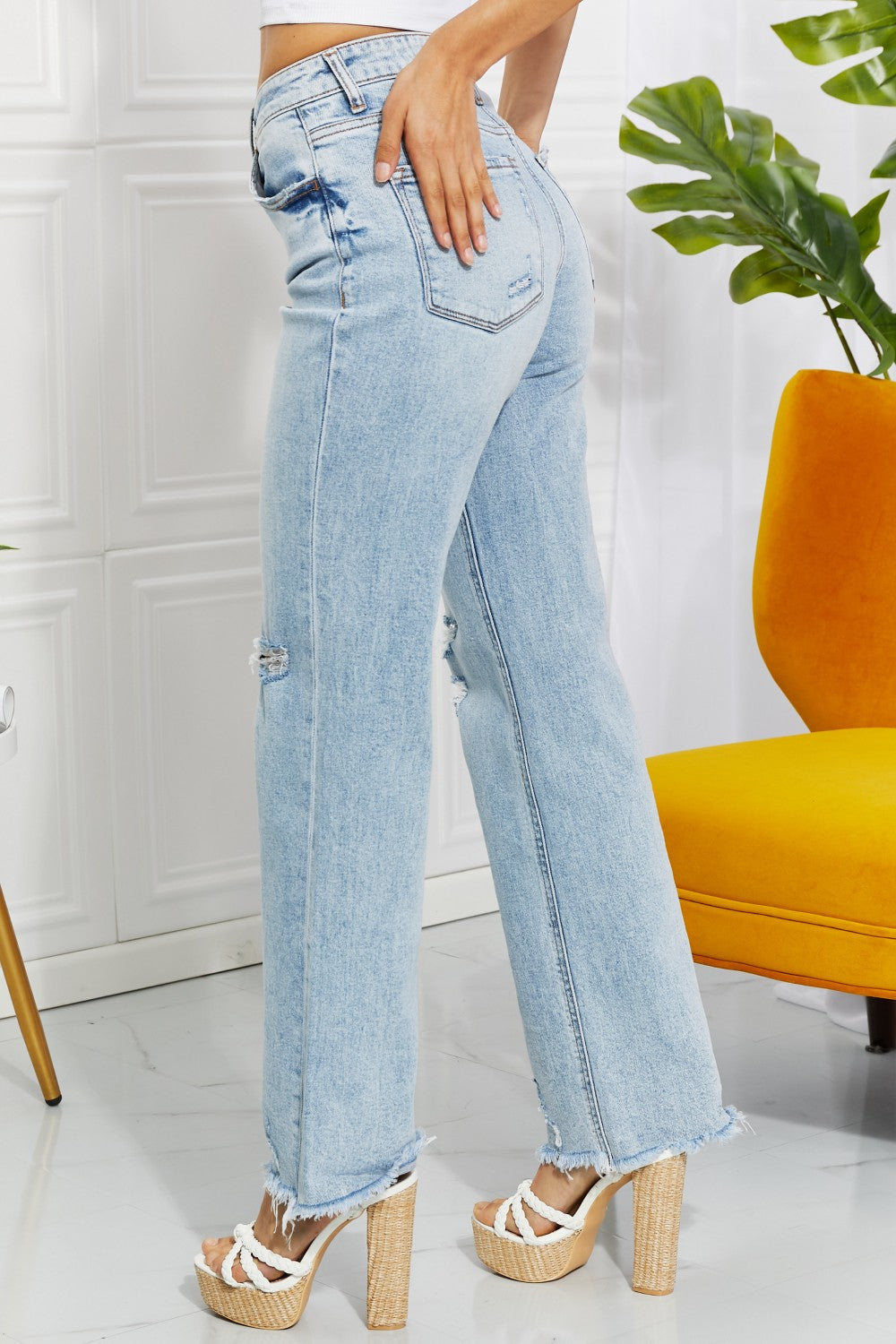 Vervet by Flying Monkey Full Size Allie 90's Dad Jeans - DRG Boutique Apparel & Accessories LLC