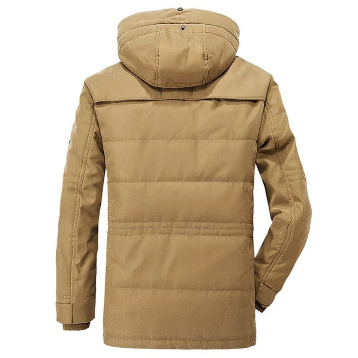 Mens Hooded Winter Parka Coat with Inner Fleece - DRG Boutique Apparel & Accessories LLC