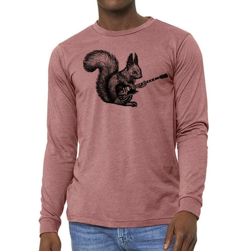 Squirrel Playing Guitar Long Sleeve - DRG Boutique Apparel & Accessories LLC