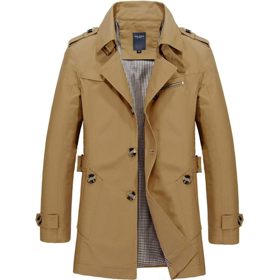 Mens Classic Trench Coat - DRG Boutique Apparel & Accessories LLC