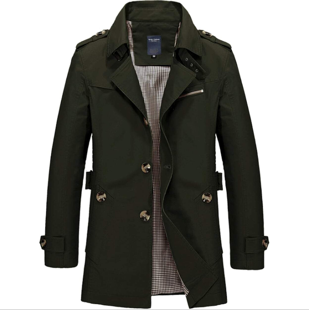 Mens Classic Trench Coat - DRG Boutique Apparel & Accessories LLC